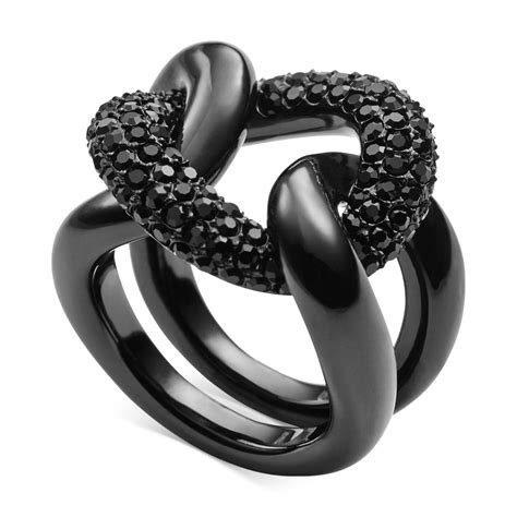 michael kors black pave ring|Pavé Black.